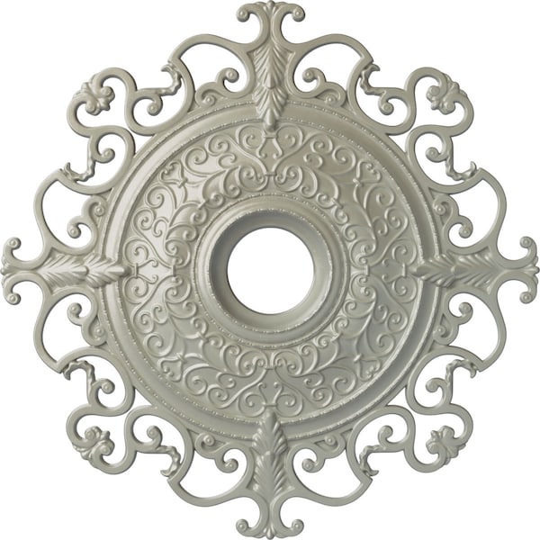 Ekena Millwork Orleans Ceiling Medallion (Fits Canopies up to 8 1/4"), 38 3/8"OD x 6 5/8"ID x 2 7/8"P, Flash Copper CM38OLFCS - main